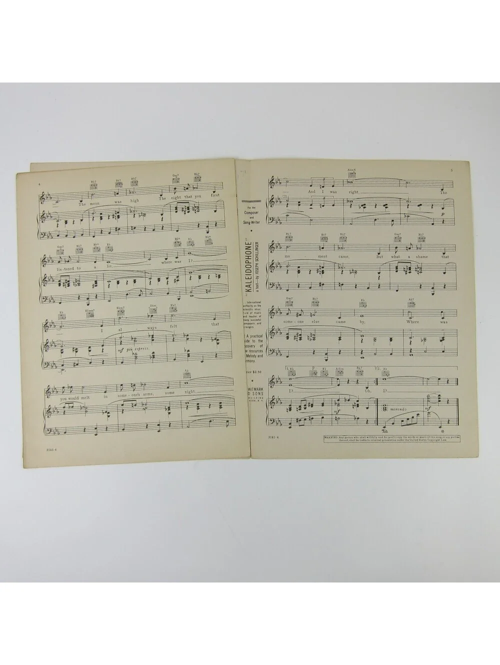Sheet Music Where Was I? Til We Meet Again Pat O'Brien Geraldine Fitzgerald 1940